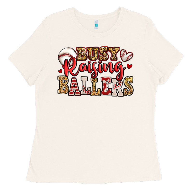 Busy Raising Ballers Baseball Ladies Tee by Jasminsmagicworld | Teevron
