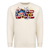 Sandshell Love 4th of july Premium Sweatshirt - CowGirlArtShop