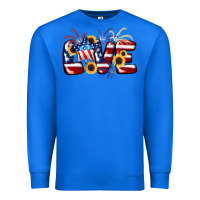 True Royal Love 4th of july Premium Sweatshirt - CowGirlArtShop