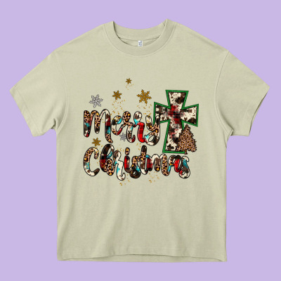 Merry Christmas Wood Slice Ornament Heavy Core Tee Designed By Jahusdesignshop