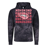 Cloud Black xoxo checker lips Vintage Hoodie - MaliasSmallBusiness