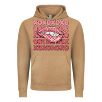 Vintage Camel xoxo checker lips Vintage Hoodie - MaliasSmallBusiness