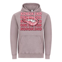 Vintage Zinc xoxo checker lips Vintage Hoodie - MaliasSmallBusiness