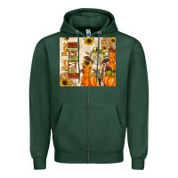 Sports Green Fall Hay There Pumpkin Zipper Hoodie - texasbilliewilder