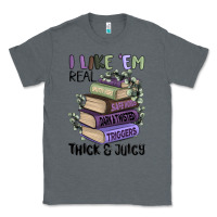 Charcoal Heather i like them real thick and juicy books Classic Tee - MaliasSmallBusiness
