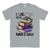 Heather Grey i like them real thick and juicy books Classic Tee - MaliasSmallBusiness