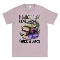 Lilac i like them real thick and juicy books Classic Tee - MaliasSmallBusiness