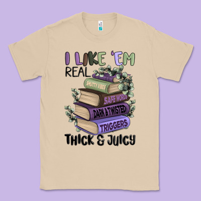 I Like Them Real Thick And Juicy Books Classic Tee Designed By Maliassmallbusiness