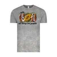 Cloud Rock with god all things are possible Vintage Tee - NancyCooperArtShop