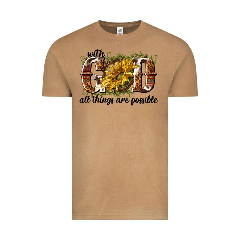 With God All Things Are Possible Vintage Tee by NancyCooperArtShop | Teevron