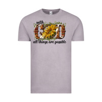 Vintage Zinc with god all things are possible Vintage Tee - NancyCooperArtShop