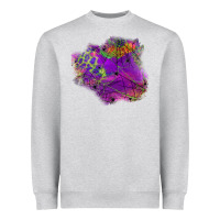 Heather Grey halloween spider web for patches Heavyweight Sweatshirt - BundleAndBundleShop