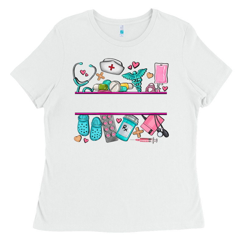 Nurse Elements With Costom Name Ladies Tee by AdoDesignShop | Teevron