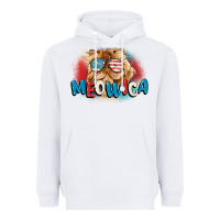 White meowica 4th of july Heavyweight Hoodie - CowGirlArtShop