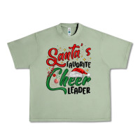 Oil Green santa s favorite cheer leader Urban Heavy Tee - MaliasSmallBusiness