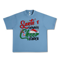 Pebble Blue santa s favorite cheer leader Urban Heavy Tee - MaliasSmallBusiness