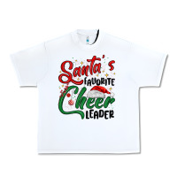 White santa s favorite cheer leader Urban Heavy Tee - MaliasSmallBusiness