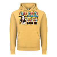 Vintage Mustard your crazy is showing you might want to tuck that Vintage Hoodie - MaliasSmallBusiness