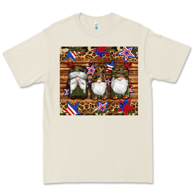 Camouflage Gnomes American Flag Star Leopard Premium Tee by Artiststas | Teevron