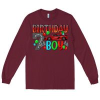 Burgundy birthday boy Long Sleeve Tee - BundleAndBundleShop