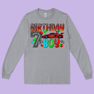 Birthday Boy Long Sleeve Tee Designed By Bundleandbundleshop