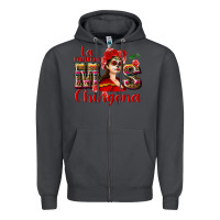 Smoke La mama mos Chingona Zipper Hoodie - NancyCooperArtShop