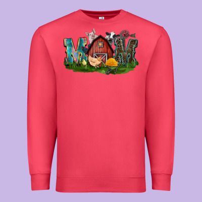 Barn Mom Mother's Day Premium Sweatshirt Designed By Cowgirlartshop