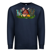 Navy Barn Mom Mother's Day Premium Sweatshirt - CowGirlArtShop