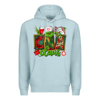 Blue Mist cna  certified nursing assistant claus Premium Hoodie - CowGirlArtShop
