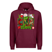 Burgundy cna  certified nursing assistant claus Premium Hoodie - CowGirlArtShop