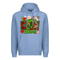 Colony Blue cna  certified nursing assistant claus Premium Hoodie - CowGirlArtShop