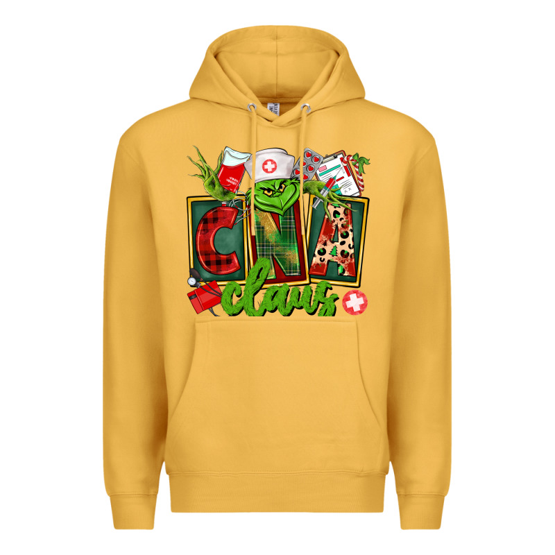 Cna  Certified Nursing Assistant Claus Premium Hoodie by CowGirlArtShop | Teevron