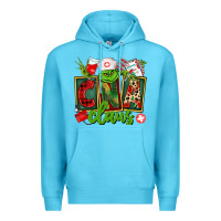 Ocean Blue cna  certified nursing assistant claus Premium Hoodie - CowGirlArtShop