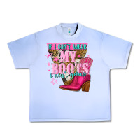 Grape Ice if i cant wear my boots i aint going Urban Heavy Tee - NancyCooperArtShop