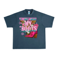 Midnight Navy if i cant wear my boots i aint going Urban Heavy Tee - NancyCooperArtShop