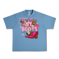 Pebble Blue if i cant wear my boots i aint going Urban Heavy Tee - NancyCooperArtShop