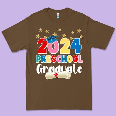 2024 Preschool Graduate Premium Tee Designed By Jahusdesignshop