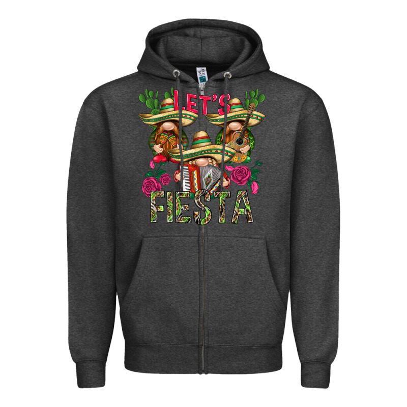 Let's Fiesta With Gnomes Zipper Hoodie by NancyCooperArtShop | Teevron