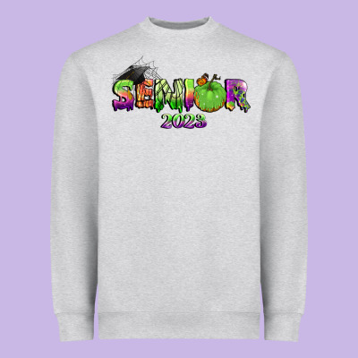 Senior 2023 Halloween Heavyweight Sweatshirt Designed By Bundleandbundleshop