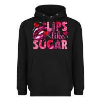 Black Lips like sugar Valentine's Day Heavyweight Hoodie - HowdyJamesFarm