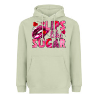 Matcha Lips like sugar Valentine's Day Heavyweight Hoodie - HowdyJamesFarm