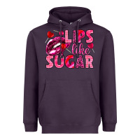 Plum Lips like sugar Valentine's Day Heavyweight Hoodie - HowdyJamesFarm