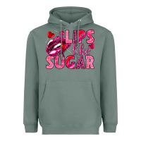 Sage Lips like sugar Valentine's Day Heavyweight Hoodie - HowdyJamesFarm