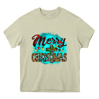 Merry Christmas Wood Slice Ornament Heavy Core Tee | Teevron