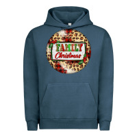 Pigment Midnight Navy Family Christmas Urban Hoodie - FaDigitalArtStudio