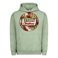 Pigment Oil Green Family Christmas Urban Hoodie - FaDigitalArtStudio