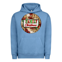 Pigment Pebble Blue Family Christmas Urban Hoodie - FaDigitalArtStudio