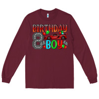 Burgundy birthday boy Long Sleeve Tee - BundleAndBundleShop