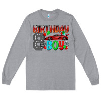 Heather Grey birthday boy Long Sleeve Tee - BundleAndBundleShop