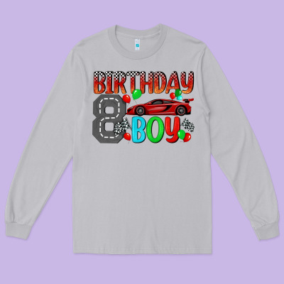 Birthday Boy Long Sleeve Tee Designed By Bundleandbundleshop